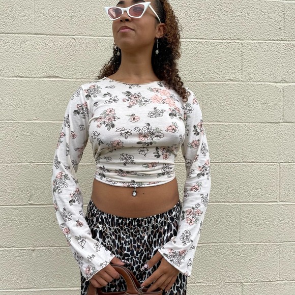 Vintage y2k Silver Circle Metal Chain Link Adjustable Belt - Picture 3 of 8